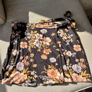AE Floral Wrap Skirt
